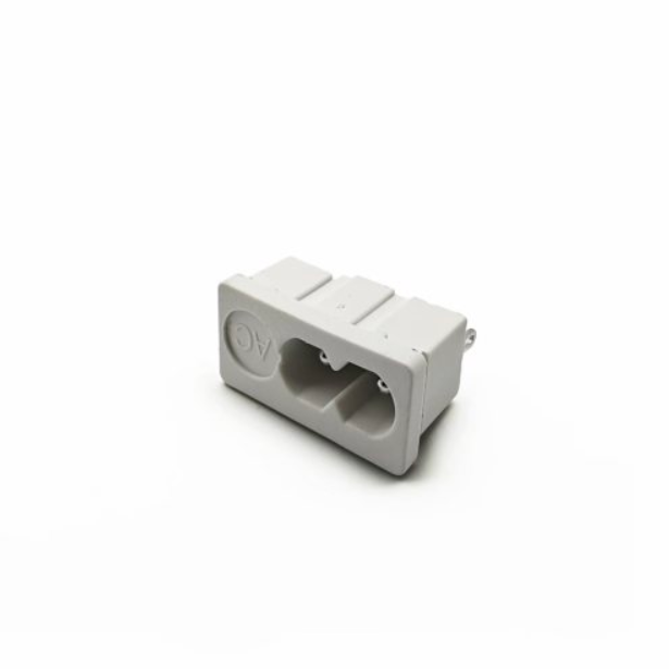 iec c8 figure-8 ac power socket white